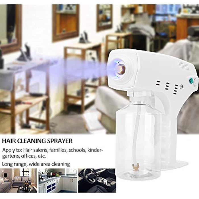 Sonew Hair Steamer Nano Steam Gun, Nano Sprayer USB Wireless Rechargeable Hair Cleaning Sprayer Hair Care SPA Tool for Salon and Home - Image 4